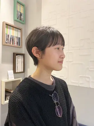 ショート かわい りほのヘアスタイル