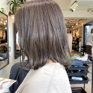 ミディアム カラー ヘアアレンジ 【ダメージレス施術】 【透明感】北村 拓也のヘアスタイル