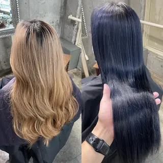 カラー 🌈髪質改善💕 縮毛矯正✨青木まで✨のヘアスタイル