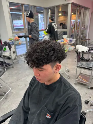ショート カラー パーマ メンズ 🔥漢髪特化メンズ マネージャーYUKIのヘアスタイル