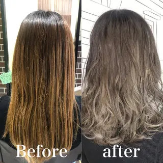 セミロング カラー TOMOKA 艶髪/透明感カラーのヘアスタイル