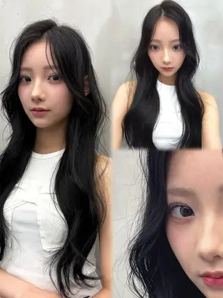 ロング カラー 色気レイヤースタイル 洒落色気ヘアマサトのヘアスタイル