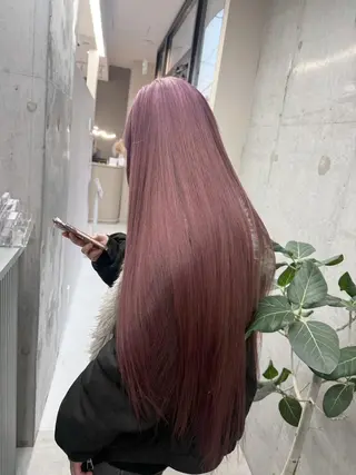 ロング ハイトーン×艶カラー 🤍MIZUKIのヘアスタイル