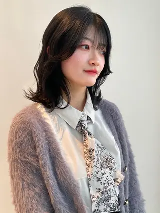 ミディアム カラー mai / linoah˚✧のヘアスタイル