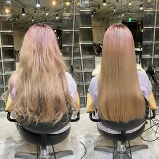 ロング 🦊巻ける縮毛矯正 橋本逸誠のヘアスタイル