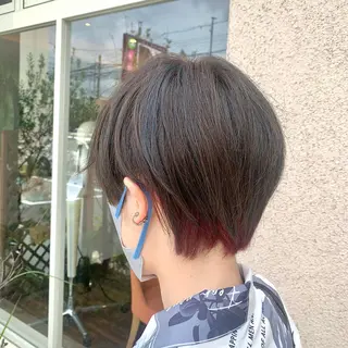 ショート カラー ヘアアレンジ SOUPLE 土谷優乃のヘアスタイル