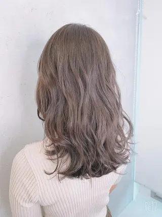 セミロング カラー 前髪顔周りカット 沼田　拓斗のヘアスタイル