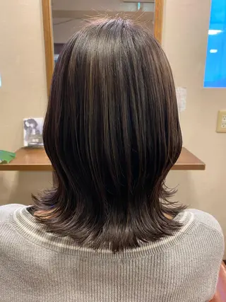 ミディアム カラー liL  hair サトウリョウタのヘアスタイル