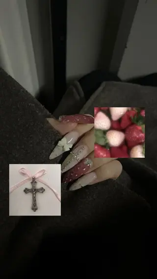 ネイル honoka池袋🎀 ガーリーネイル🤍のネイルデザイン