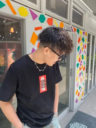 ショート パーマ メンズ Riganuts王子 Hayato✂︎のヘアスタイル