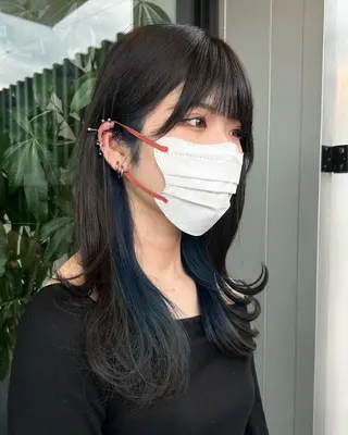 ロング カラー 狭間 千晴のヘアスタイル