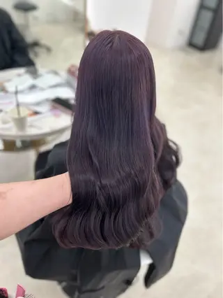 ロング shu ラベンダー/ピンクのヘアスタイル