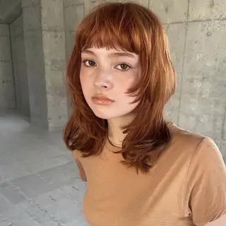 ミディアム カラー ヘアアレンジ 🌼似合わせのプロ 心斎橋/rena🌼のマツエク・マツパデザイン