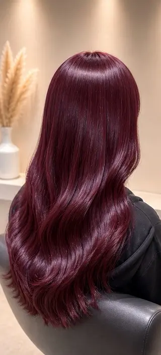 ロング カラー 井上 未悠のヘアスタイル