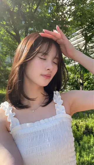ミディアム カラー ✨髪質改善✨美髪 矯正🫧小泉のヘアスタイル