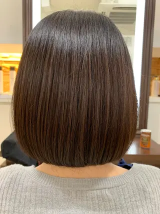 ミディアム 似合わせボブ🫧 丸みショート藤本のヘアスタイル