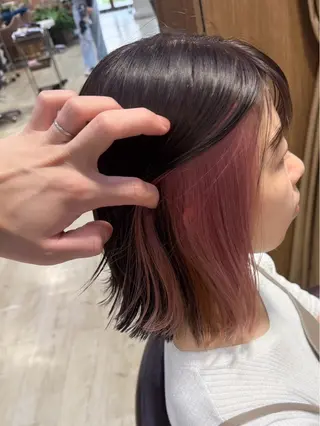 ミディアム カラー 髪質改善/縮毛矯正 💜COCORO💜のヘアスタイル