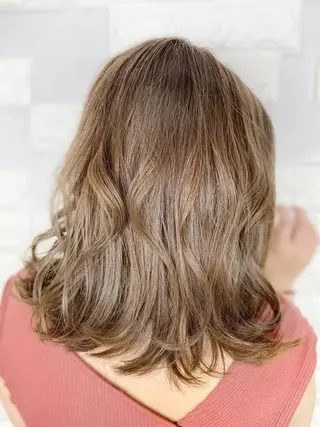 ミディアム カラー ヘアアレンジ 次世代シールエクステ 錦糸町 小泉 朋之のヘアスタイル