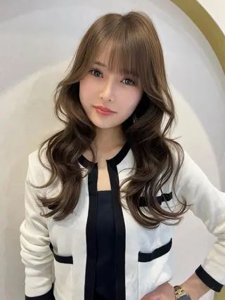 セミロング 小田裕也 チャンモリパーマのヘアスタイル