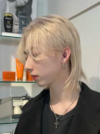 カラー メンズ 【メンズ特化⚡️】 曲がる矯正/千原涼麻のヘアスタイル