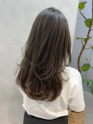ロング カラー 谷町/Le'a /竹原しおなのヘアスタイル