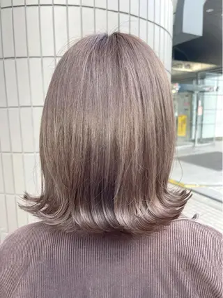 ミディアム カラー Zina天王寺 CHIAKIのヘアスタイル