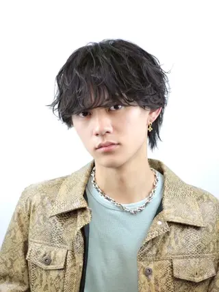 カラー *メンズ専門アカデミ ー🔥BLUCK🏁のヘアスタイル