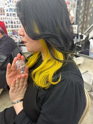 ミディアム カラー あらげ 🌈推しカラー🌈ᵕのヘアスタイル