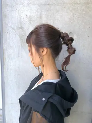 ミディアム ヘアアレンジ 北堀江【HUE】 アオキ　コータのヘアスタイル
