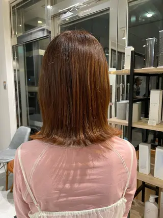 ミディアム カラー ⠀ さおりのヘアスタイル