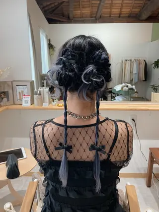 ロング ヘアアレンジ h a k u 大倉 卓人のヘアスタイル