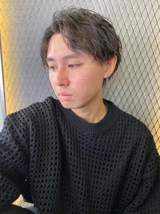 パーマ メンズ 透明感カラー/ 髪質改善町田佑人のヘアスタイル