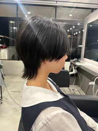 ミディアム 鈴木 未歩のヘアスタイル