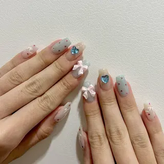ネイル パラあり！フィルイン 美フォルムのネイルデザイン