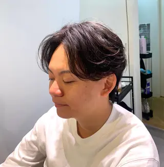 パーマ メンズ 濱口 健慎のヘアスタイル