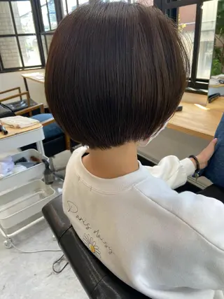 ショート カラー 田中 あやなのヘアスタイル
