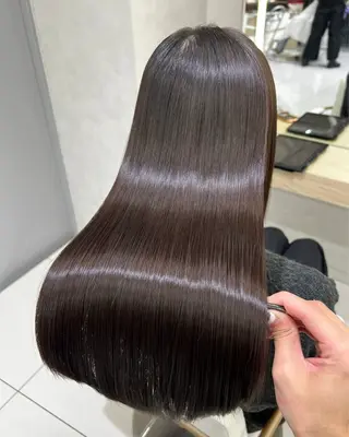 ロング パーマ 韓国ヘア🇰🇷透明 感カラー/yui💞のヘアスタイル