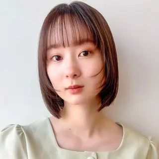 ショート カラー 🌱小顔ヘア/ボブ ミディアム/双葉🌱のヘアスタイル