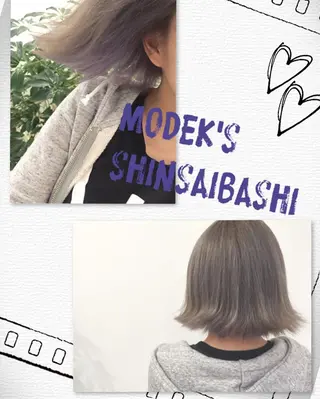 ショート カラー ハイトーン×髪質改善 KENTAのヘアスタイル