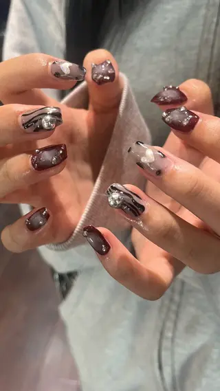 ネイル 韓国レイヤー🇰🇷 🤍🎀honokaのヘアスタイル