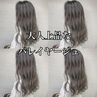 ロング 白髪ぼかしハイライト 茗荷谷駅徒歩2分のヘアスタイル