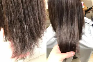 ミディアム どんな髪も綺麗に✨ 髪質改善×縮毛矯正のヘアスタイル