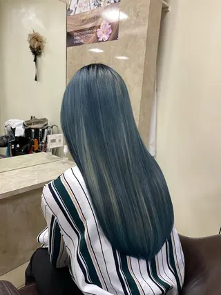 ロング 縮毛・酸性ストレート 特化のヘアスタイル