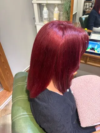 ミディアム カラー 鮫島海斗☆レイヤー☆ ケアブリーチ☆パーマのヘアスタイル