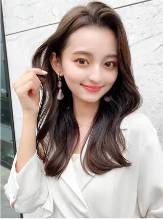 セミロング 【愛され小顔カット】 YOSHIKIのヘアスタイル