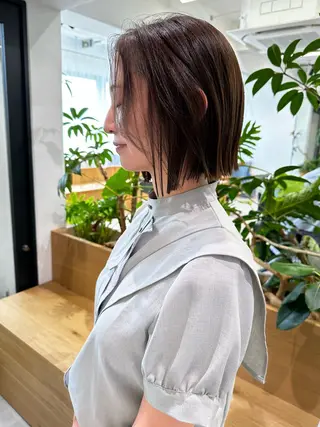 ショート カラー 水田 成美のヘアスタイル