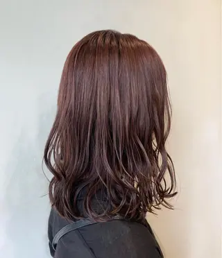 セミロング カラー Chlan岡本 坂本のヘアスタイル