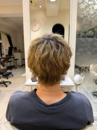 メンズ ツヤ重視 ワンカラー🫧Mioのヘアスタイル