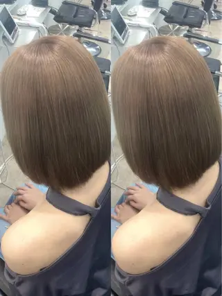 ショート 表参道/ハイライト バレイヤージュのヘアスタイル