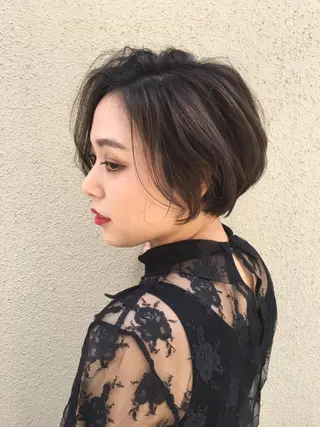 ショート カラー ヘアアレンジ hairsalon Athle所属・Teramura Kaoriのヘアスタイル